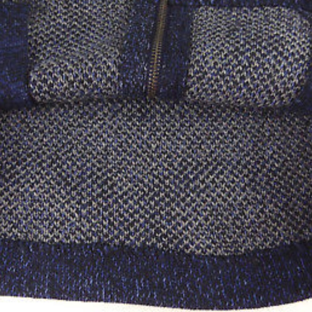 Lucky Brand Shawl Collar Indigo Intarsia Cardigan - Picture 6 of 8